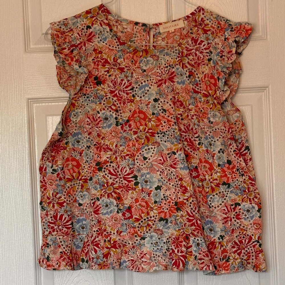 Solitaire Floral Blouse – Size L